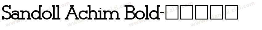 Sandoll Achim Bold字体转换
